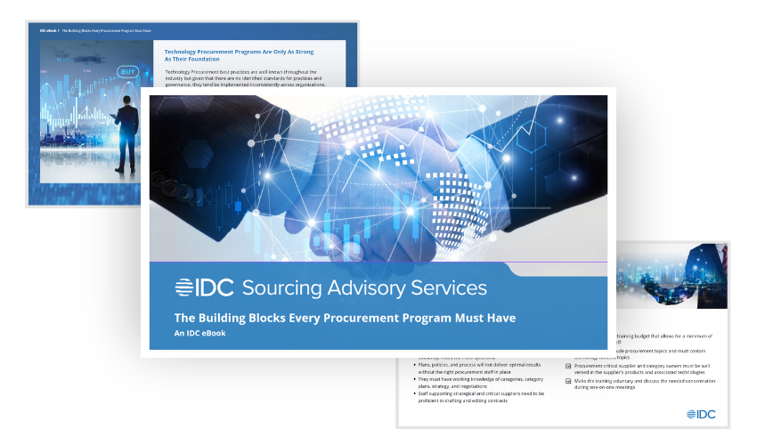 Preview of eBook, The Building Blocks Every Procurement Program Must Have